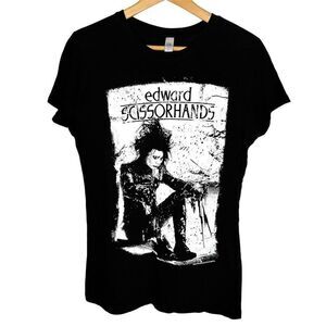 Edward Scissorhands Graphic Tee Black Next Level XL Gothic Movie T-Shirt